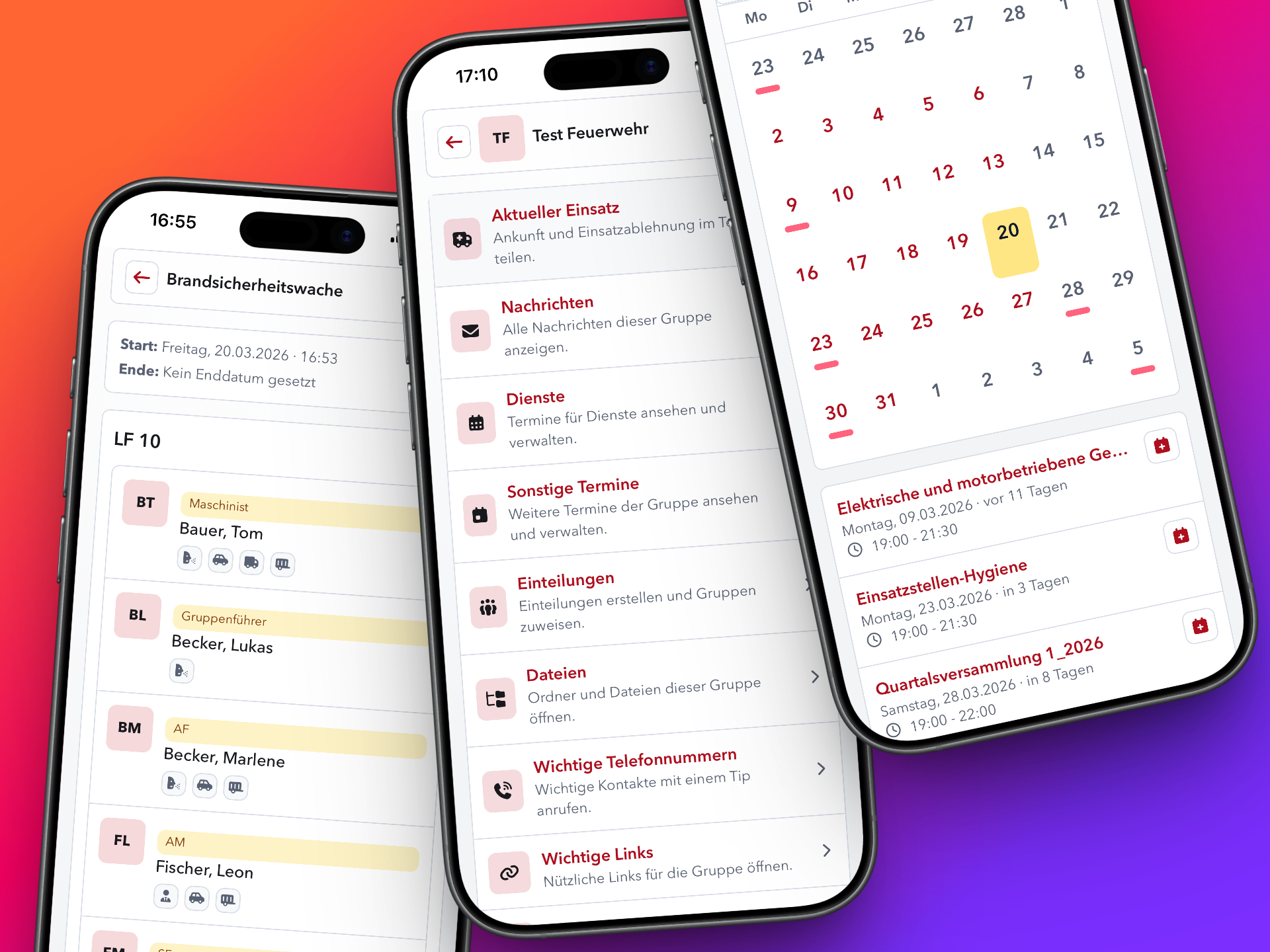 Feuerwehr-Team Illustration